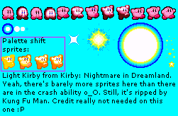 Kirby: Nightmare in Dream Land - Light Kirby