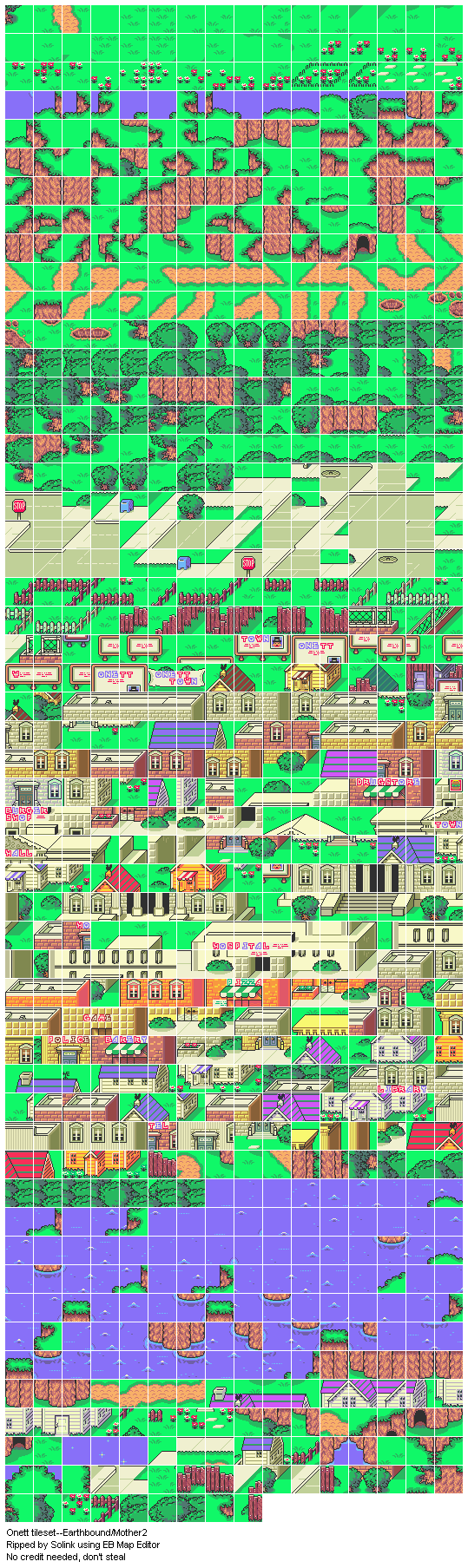 Onett Tileset (Exterior)