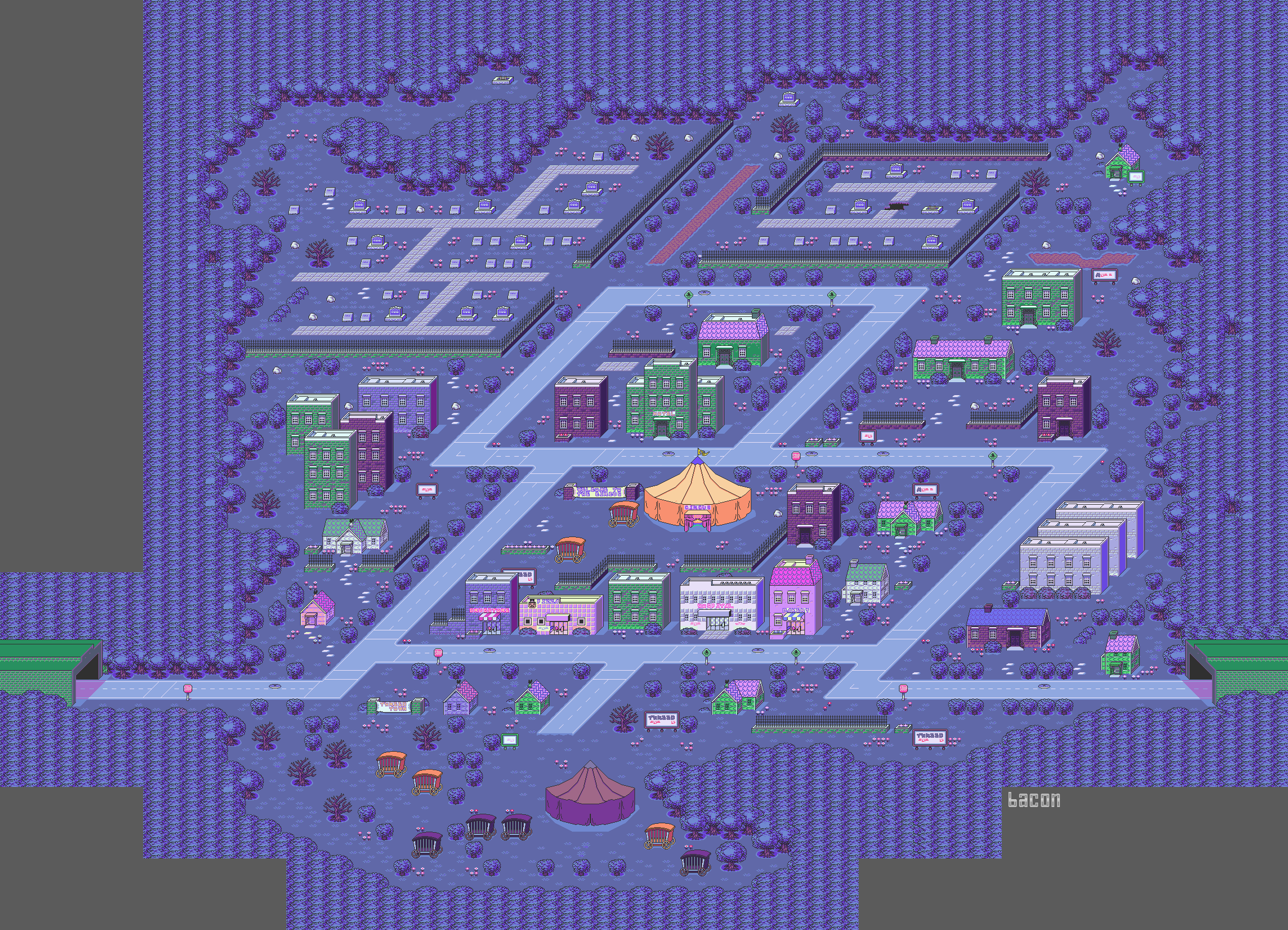 EarthBound / Mother 2 - Threed (Exterior, Invasion)