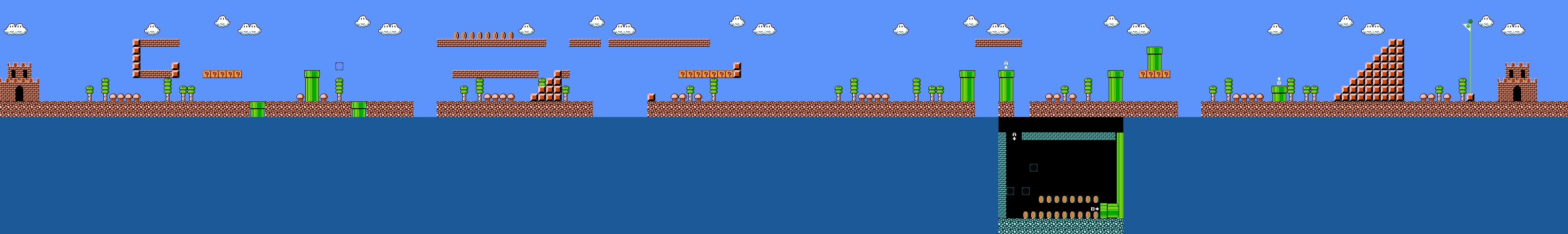 Super Mario Bros. 2 / The Lost Levels (JPN) - World 1-1