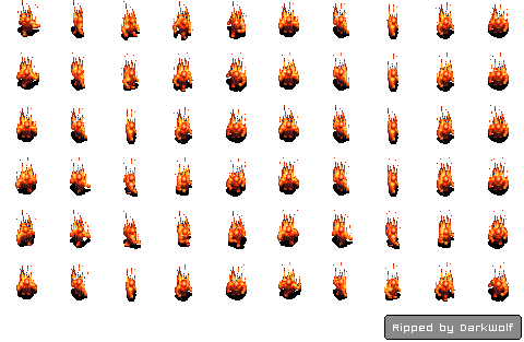 Fire Sprite Sheet PNG