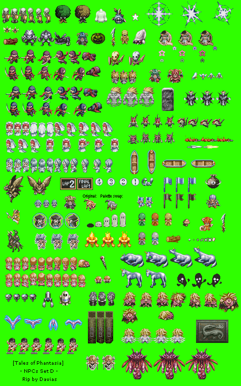 Tales of Phantasia (JPN) - NPCs Set D