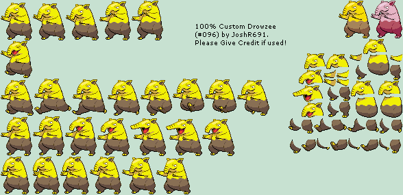 Pokémon Generation 1 Customs - #096 Drowzee
