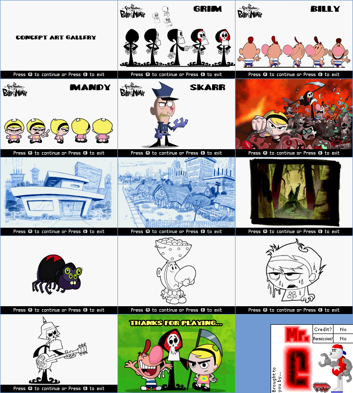 The Grim Adventures of Billy & Mandy - Concept Art