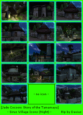 Sirus Village Icons (Night)