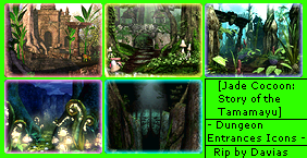 Jade Cocoon: Story of the Tamamayu - Dungeon Entrances Icons