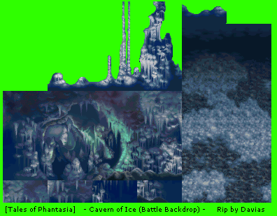 Tales of Phantasia (JPN) - Cavern of Ice (Battle Backdrop)