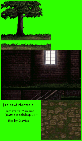 Tales of Phantasia (JPN) - Demeter's Mansion 1 (Battle Backdrop)