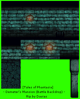 Tales of Phantasia (JPN) - Demeter's Mansion 2 (Battle Backdrop)
