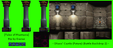 Tales of Phantasia (JPN) - Dhaos' Castle (Future) (Battle Backdrop 2)