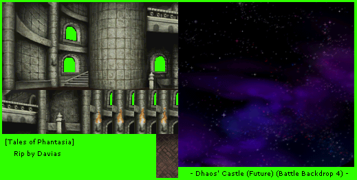 Tales of Phantasia (JPN) - Dhaos' Castle (Future) (Battle Backdrop 4)