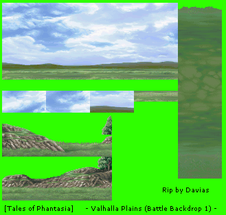 Tales of Phantasia (JPN) - Valhalla Plains 1 (Battle Backdrop)