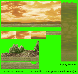 Tales of Phantasia (JPN) - Valhalla Plains 2 (Battle Backdrop)
