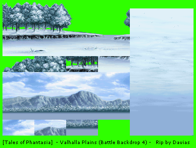 Tales of Phantasia (JPN) - Valhalla Plains 4 (Battle Backdrop)