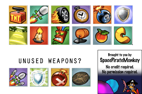 Crash Bandicoot Nitro Kart 3D - Item Icons