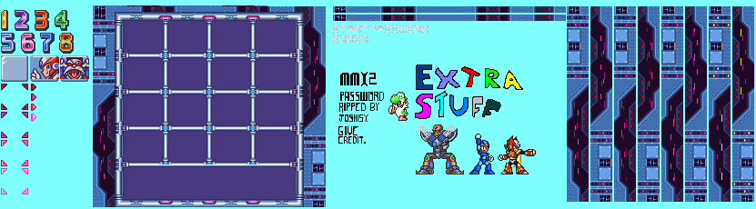 Mega Man X2 - Password Screen