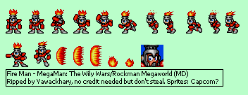 Mega Man: The Wily Wars: Mega Man - Fire Man