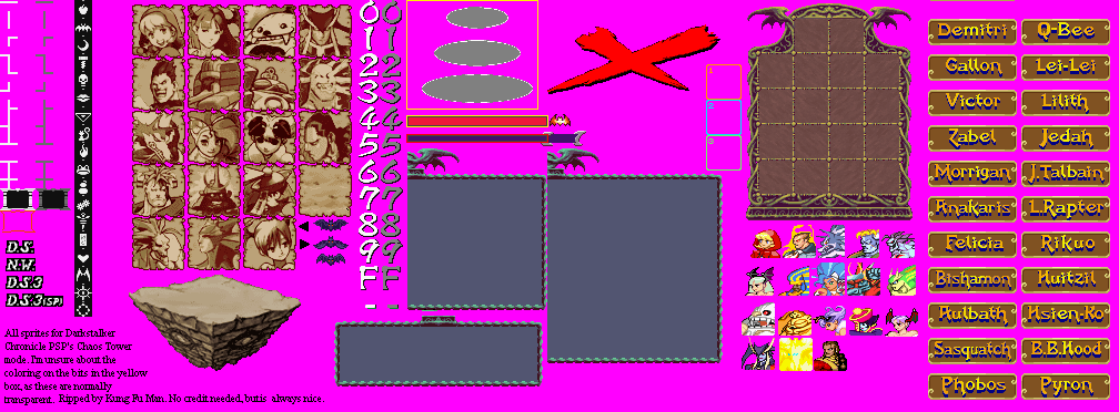 Darkstalkers: The Chaos Tower - Chaos Tower GFX