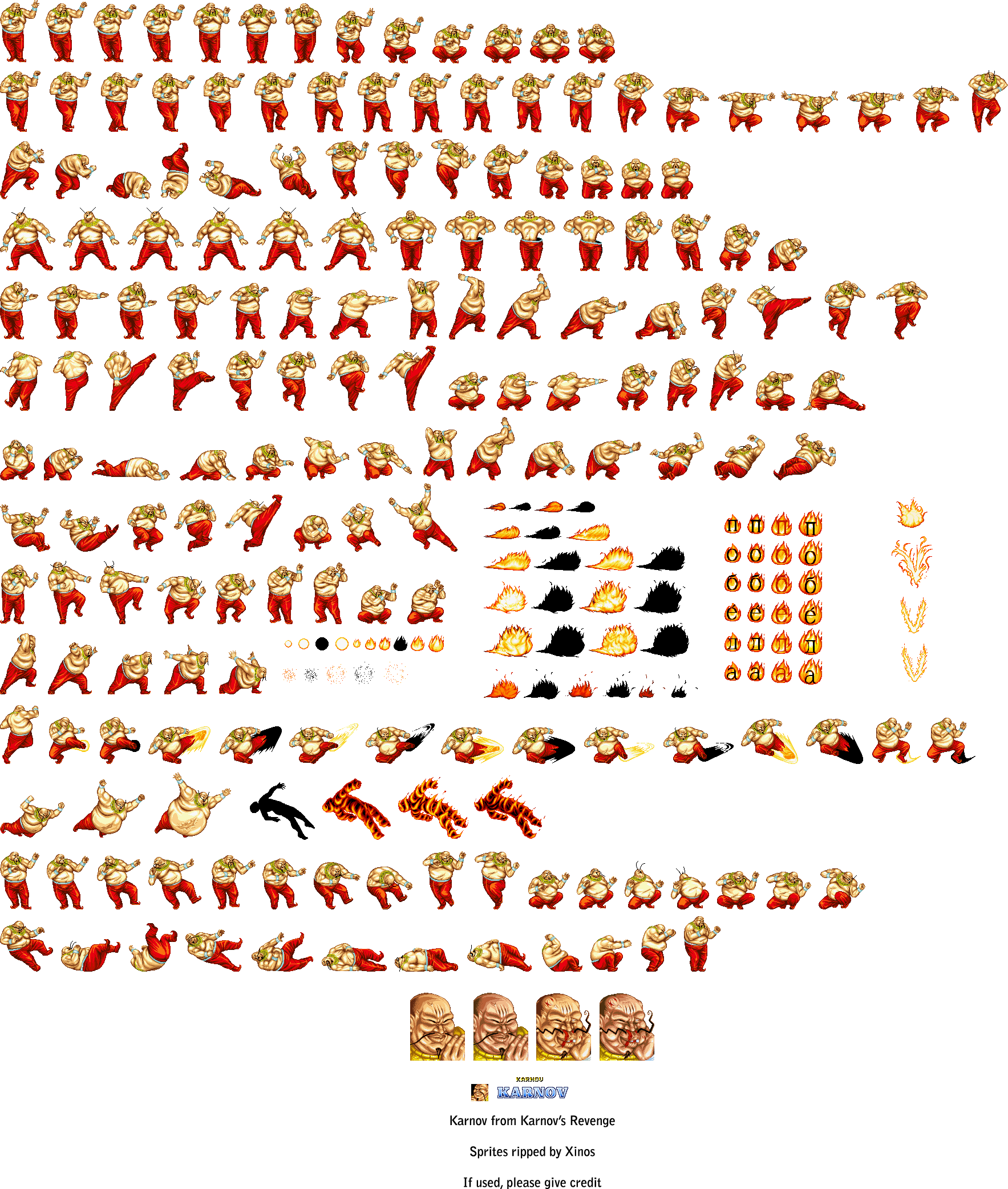 Fighter's History Dynamite (USA) / Karnov's Revenge (PAL) - Karnov