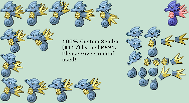Pokémon Generation 1 Customs - #117 Seadra