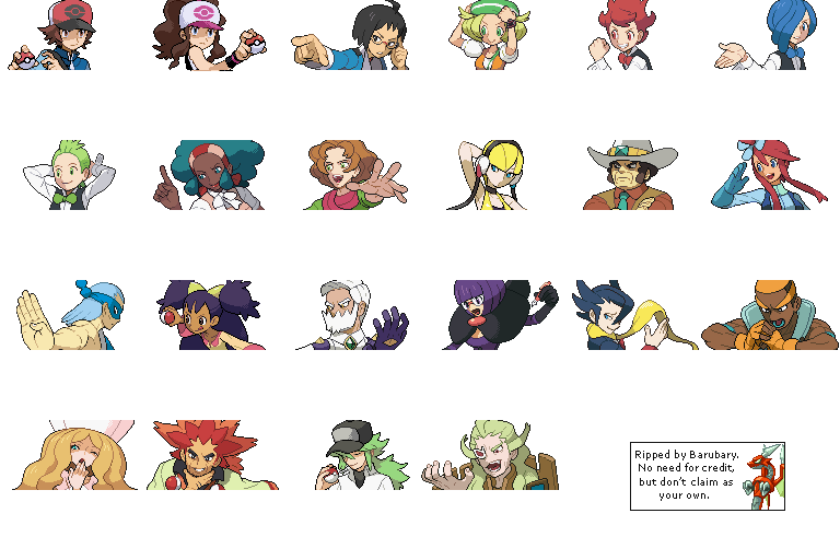 Pokémon Black / White - Trainer Vs. Faces