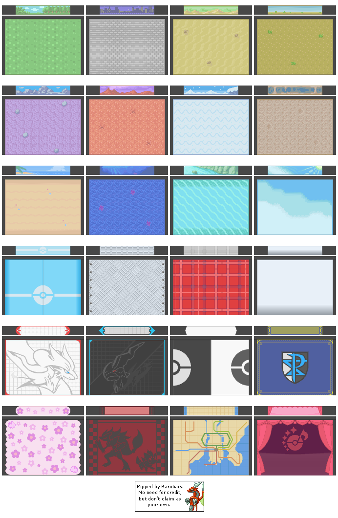 Pokémon Black / White - Box Backgrounds