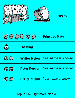 Spud's Adventure - NPCs