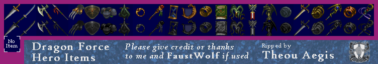 Dragon Force - Items
