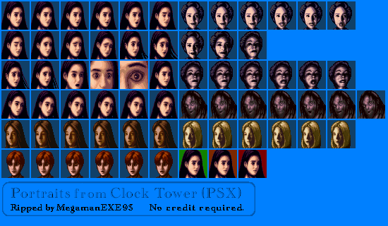 Clock Tower: The First Fear (JPN) - Portraits