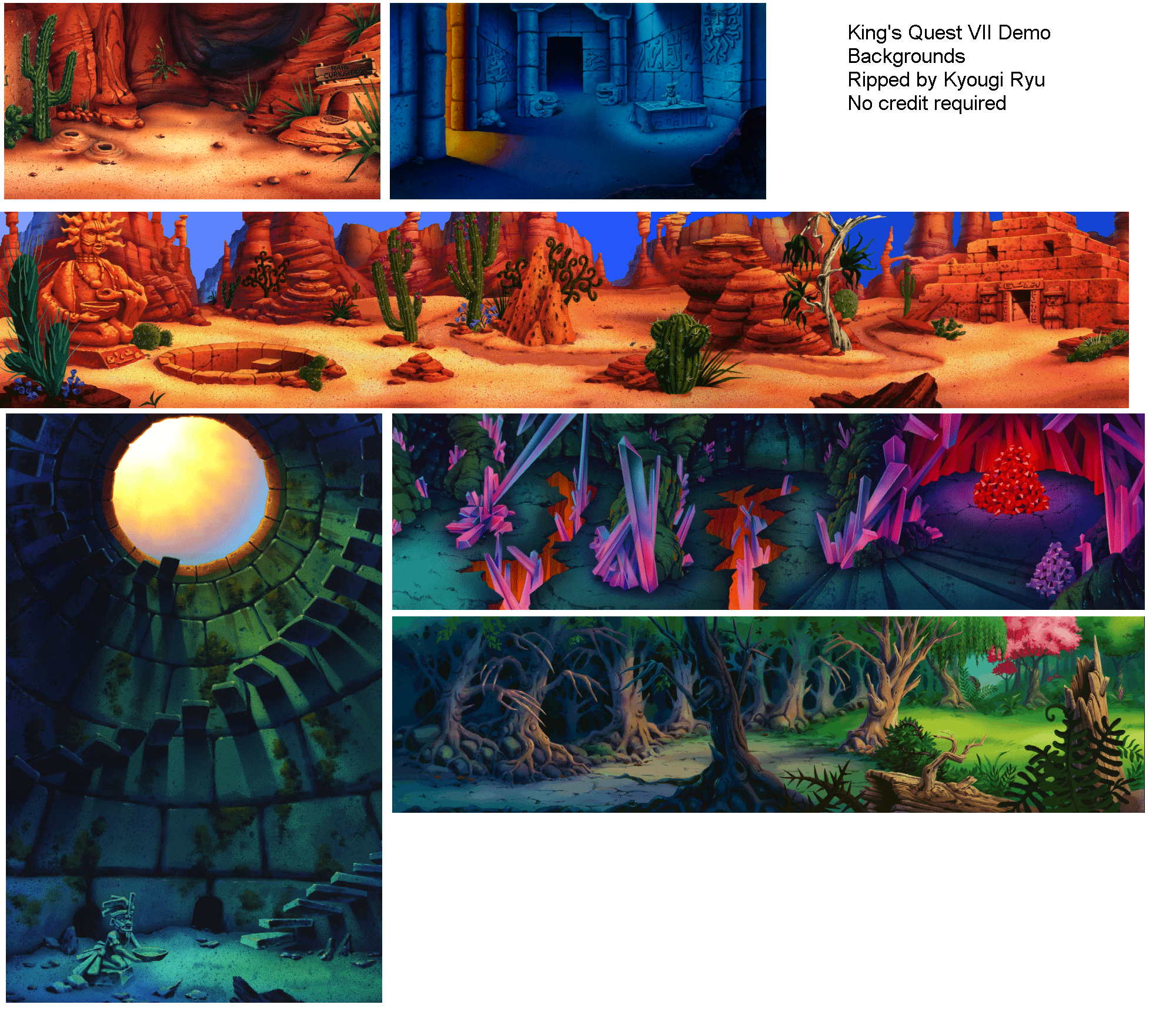 King's Quest 7 (Demo) - Backgrounds