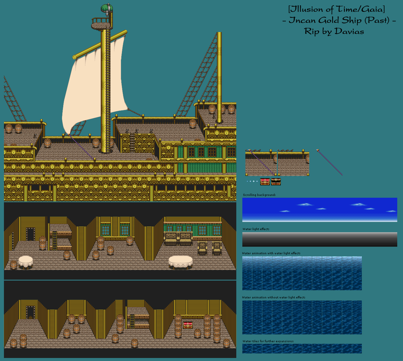Illusion of Gaia / Illusion of Time - Incan Gold Ship (Past)