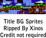 Sonic the Hedgehog Part 1 & 2 - Title BG