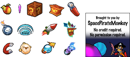 Crash Bandicoot Nitro Kart 2 - Item Icons