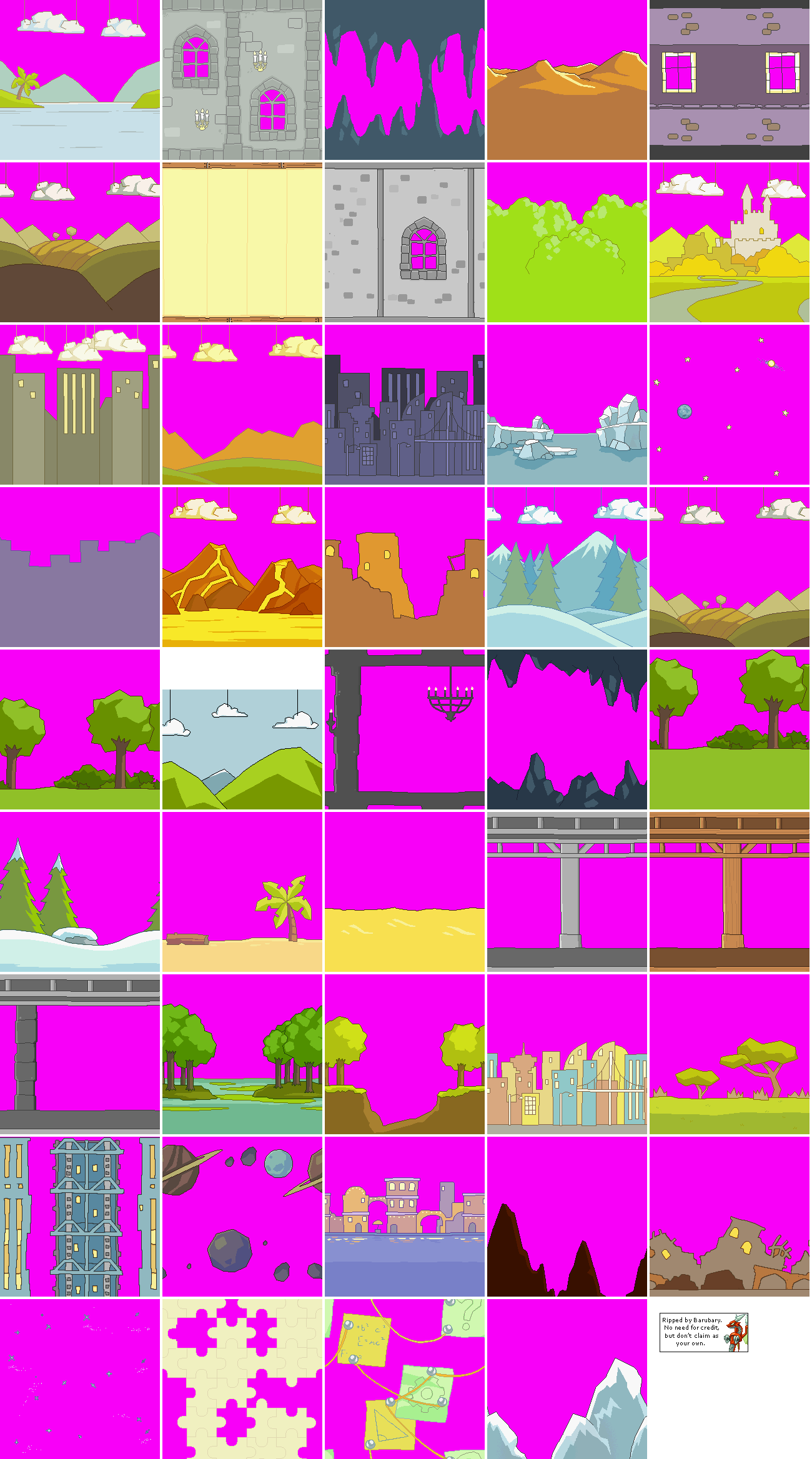 Super Scribblenauts - Backgrounds