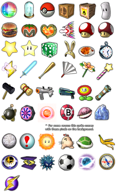 Super Smash Bros. Brawl - Item Icons