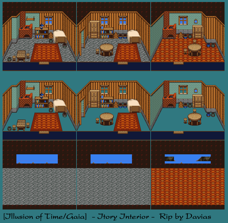 SNES Illusion of Gaia / Illusion of Time Itory Interior The Spriters Resource