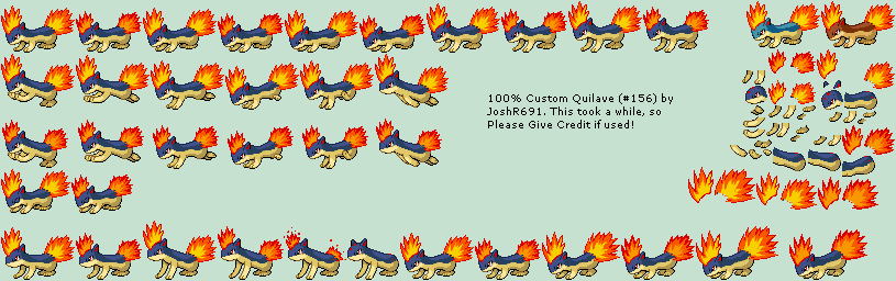 Pokémon Generation 2 Customs - #156 Quilava