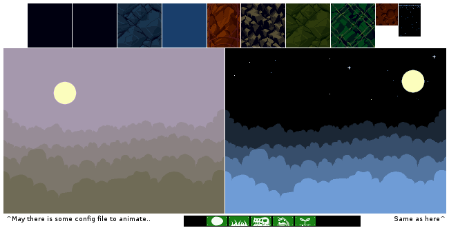 Stage Backgrounds and Stage Icons