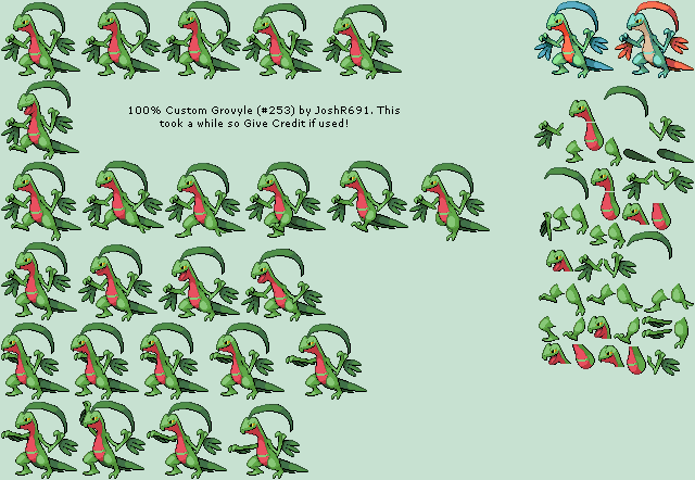 Pokémon Customs - #253 Grovyle