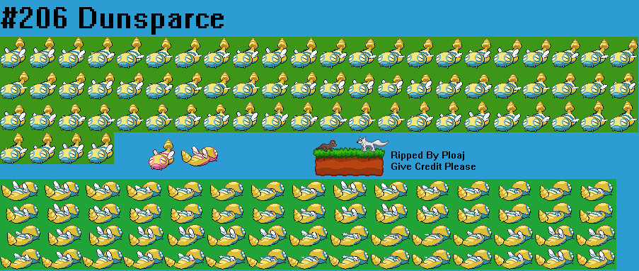 Pokémon Black / White - #206 Dunsparce