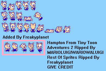 Tiny Toon Adventures 2: Trouble in Wackyland - Hampton