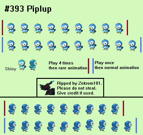 Pokémon Black / White - #393 Piplup