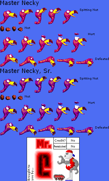 Donkey Kong Country - Master Necky & Master Necky, Sr.