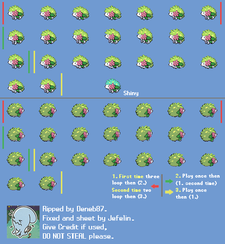 Pokémon Black / White - #492 Shaymin (Land)