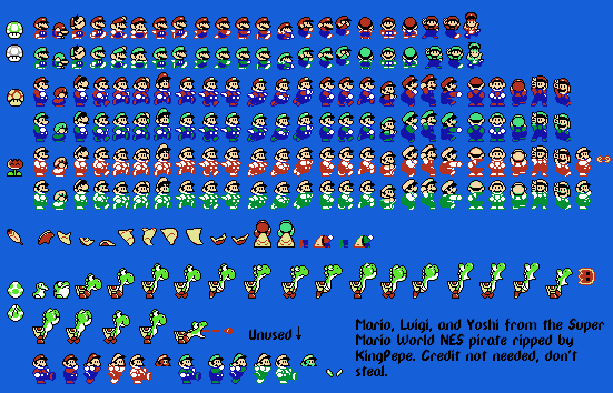 Super Mario World (Bootleg) - Mario, Luigi, & Yoshi
