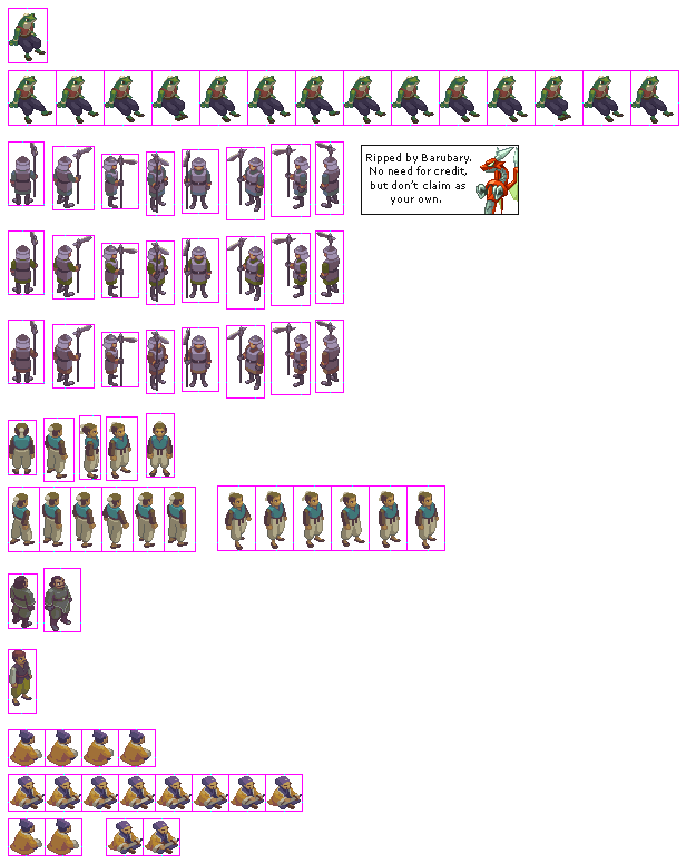 Breath of Fire 4 - Kyoin NPCs