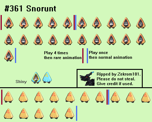 Pokémon Black / White - #361 Snorunt