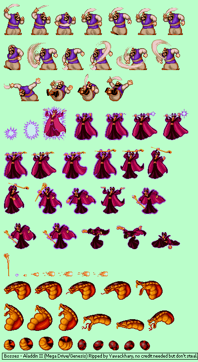 Aladdin II (Bootleg) - Bosses