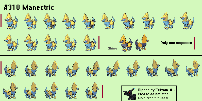 Pokémon Black / White - #310 Manectric