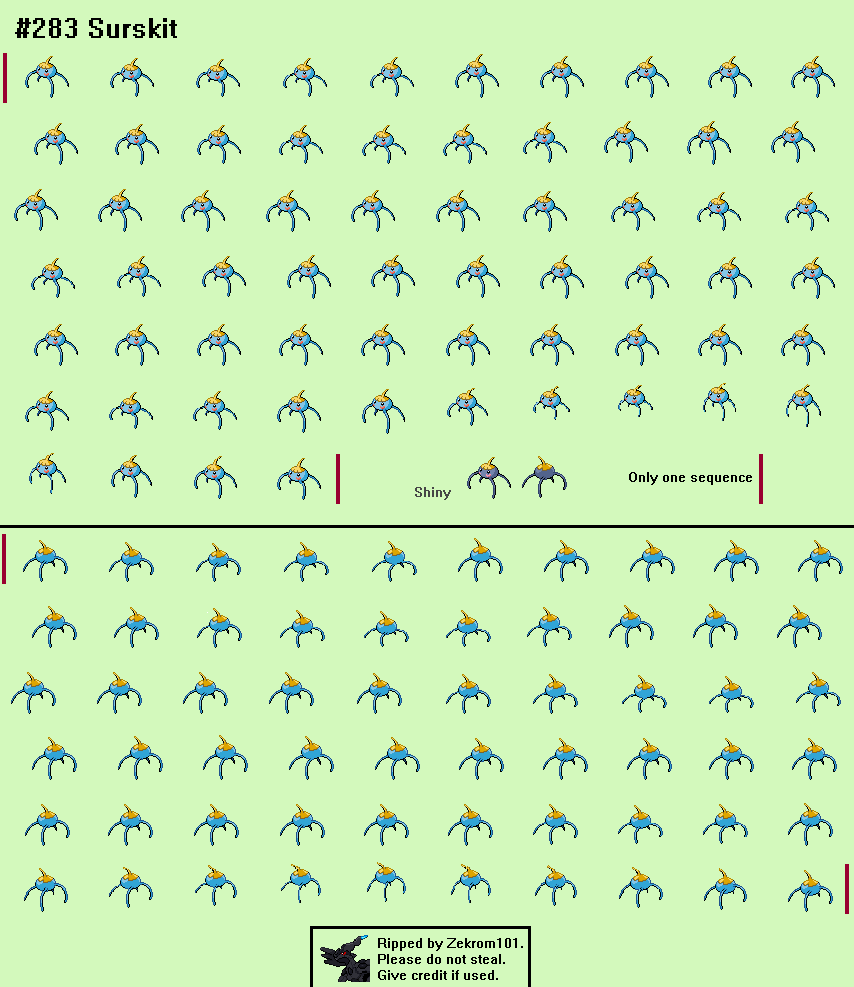 Pokémon Black / White - #283 Surskit